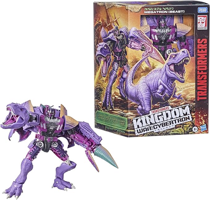 Transformers Toys Generations War for Cybertron: Kingdom Leader WFC-K10 Megatron (Beast) Action Figure - Kids Ages 8 and Up, 7.5-inch - Figurio