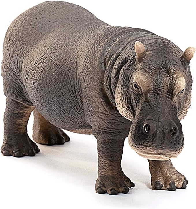 Schleich Wild Life Realistic Detailed Hippopotamus Figurine - Wild Hippo Figurine Toy for Play and Education, Highly Durable and Detailed, for Boys and Girls, Gift for Kids Ages 3+ - Figurio