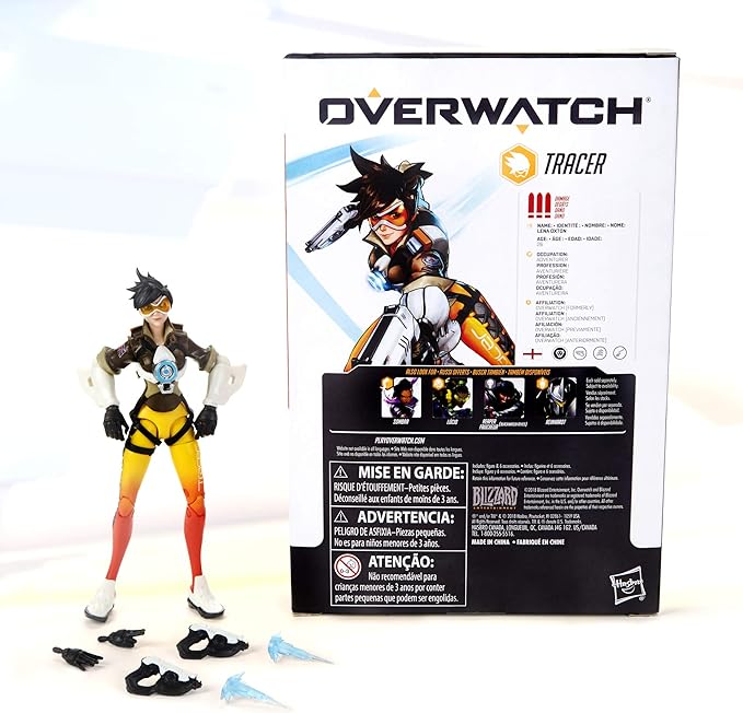 Hasbro Toys Overwatch Ultimates Series Tracer 6" Collectible Action Figure - Figurio