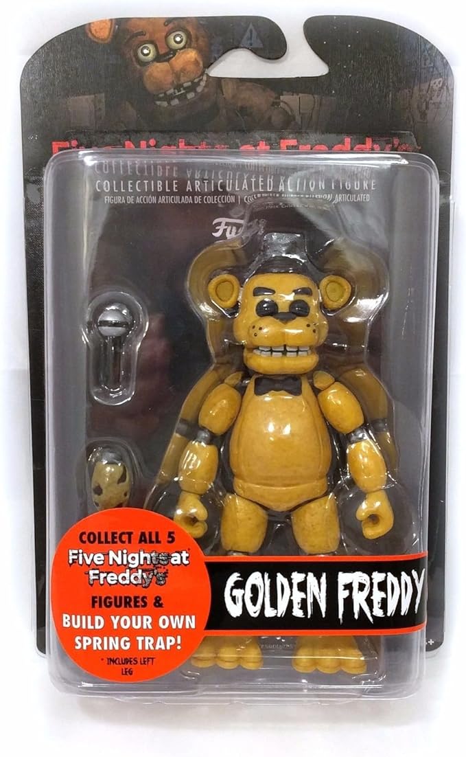 Funko Five Nights at Freddy's POP Articulated Golden Freddy Action Figure, Multicolor, 5.5 inches - Figurio