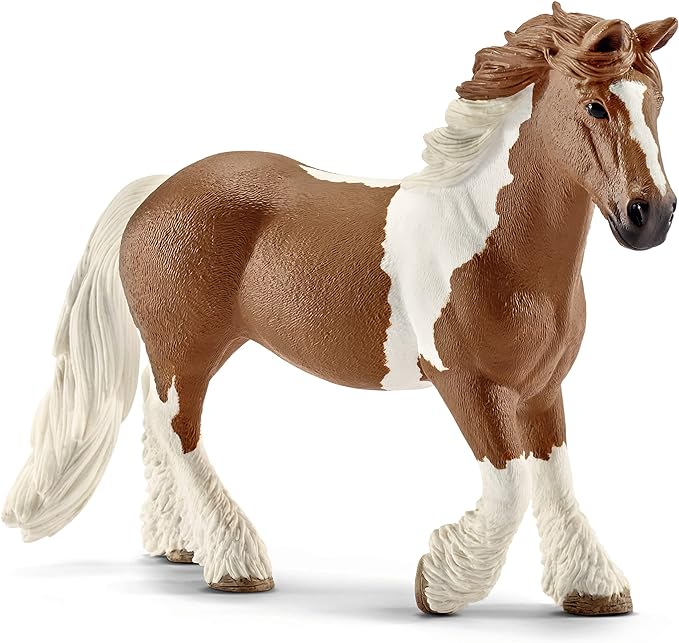 Schleich Farm World Realistic Tinker Mare Horse Figurine - Highly Detailed and Durable Farm Animal Toy, Fun and Educational Play for Boys and Girls, Gift for Kids Ages 3+ - Figurio