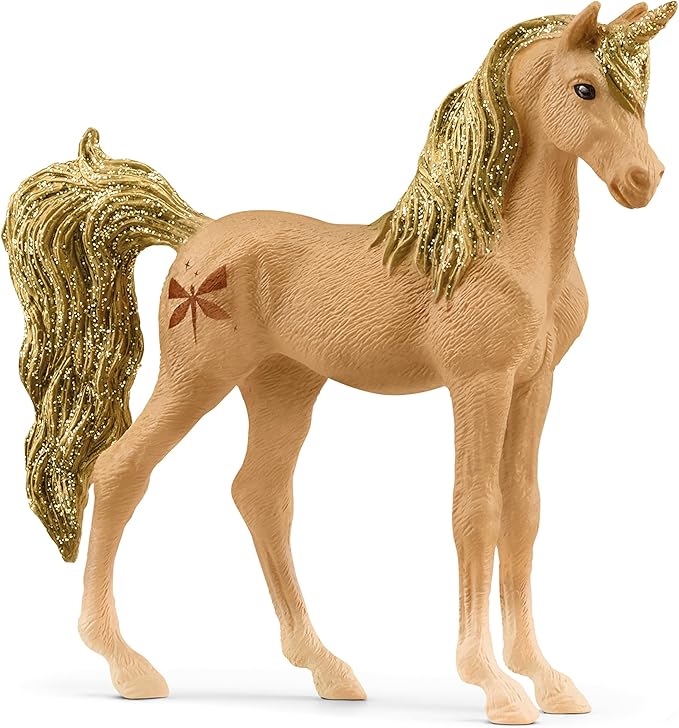 SCHLEICH bayala, Unicorn Toys for Girls and Boys, Collectible Unicorns Gemstone Series 2023, Amber - Figurio