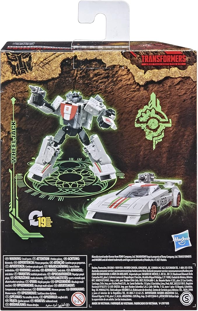 Transformers Toys Generations War for Cybertron: Kingdom Deluxe WFC-K24 Wheeljack Action Figure - Kids Ages 8 and Up, 5.5-inch - Figurio