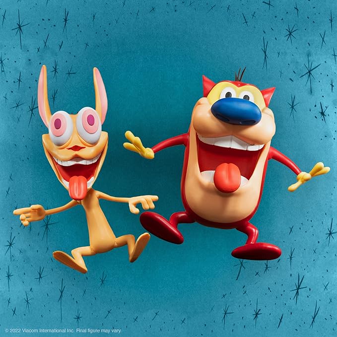 Super7 ULTIMATES! Ren - 7" Ren and Stimpy Action Figure with Accessories Classic Cartoon Collectibles and Retro Toys - Figurio