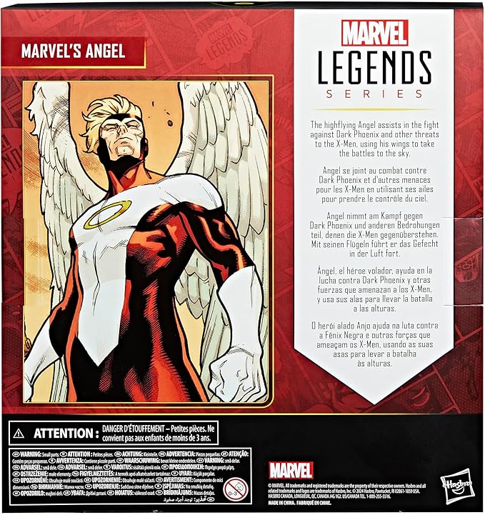 Marvel Legends Series Angel, Deluxe X-Men Comics Collectible 6-Inch Action Figure - Figurio