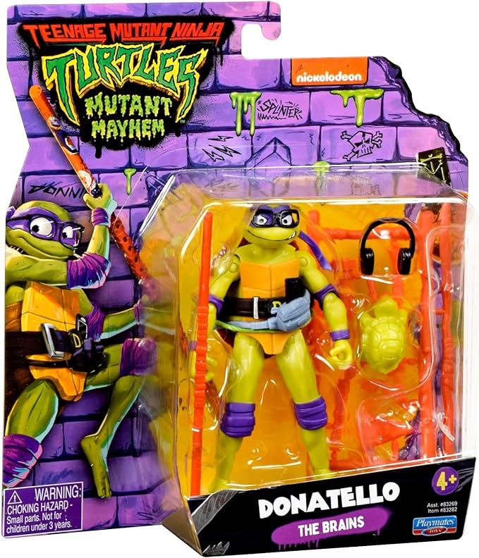 Teenage Mutant Ninja Turtles: Mutant Mayhem 4.5” Donatello Basic Action Figure by Playmates Toys - Figurio