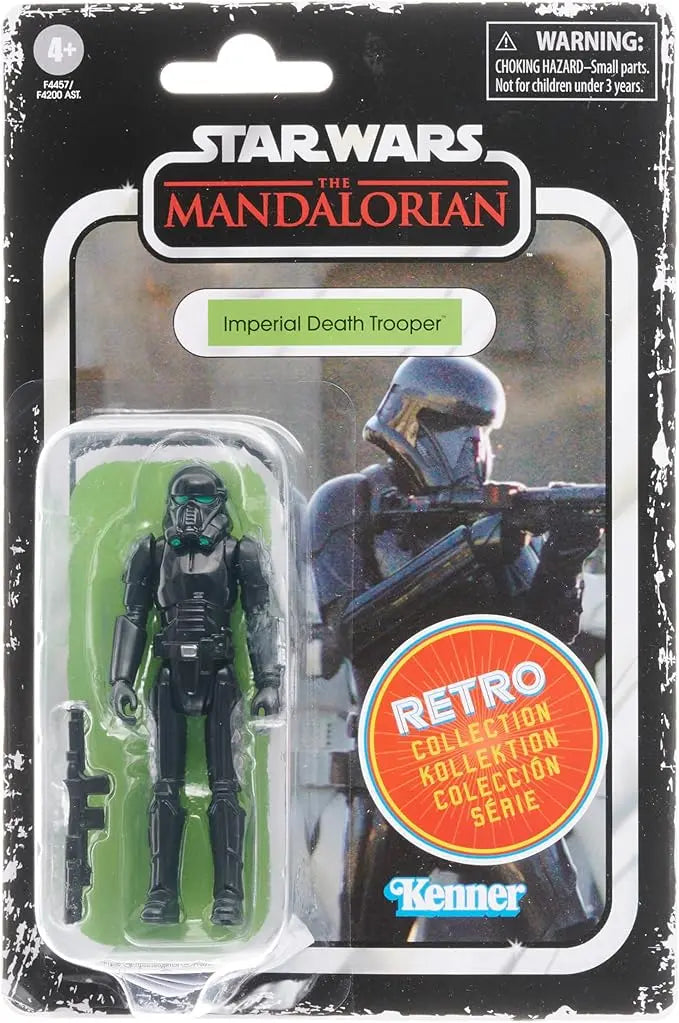 STAR WARS Retro Collection Imperial Death Trooper Toy 3.75-Inch-Scale The Mandalorian Collectible Action Figure, Kids 4 and Up - Figurio