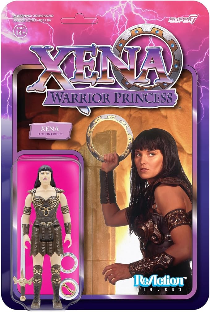 Super7 Xena: Warrior Princess: Xena Reaction Figure,Multicolor - Figurio