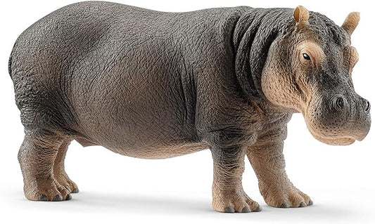 Schleich Wild Life Realistic Detailed Hippopotamus Figurine - Wild Hippo Figurine Toy for Play and Education, Highly Durable and Detailed, for Boys and Girls, Gift for Kids Ages 3+ - Figurio