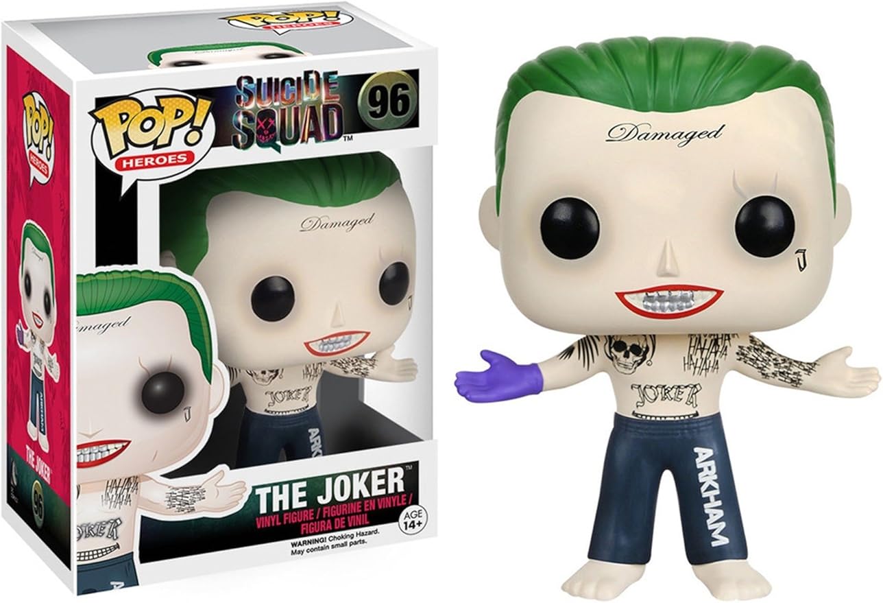 Funko POP Movies: Suicide Squad Action Figure, The Joker Shirtless - Figurio