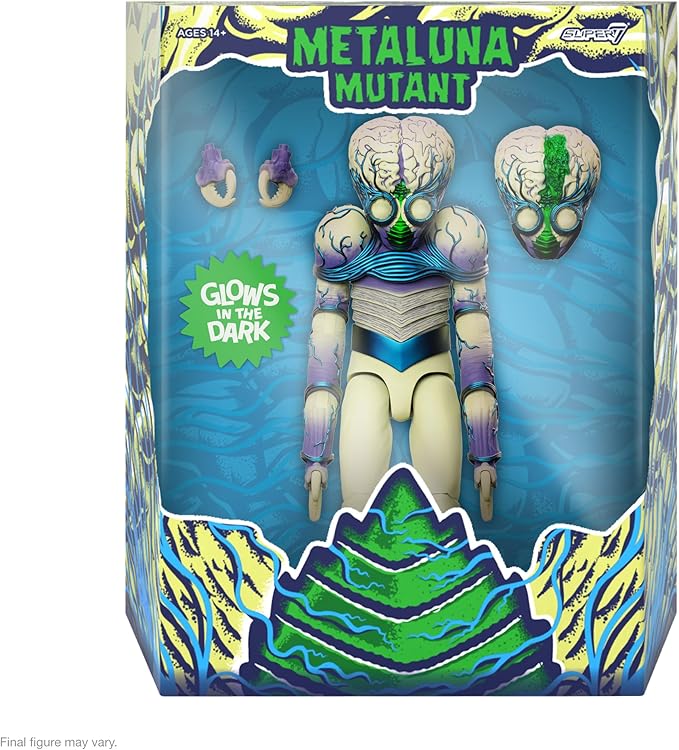 Super7 Ultimates Metaluna Mutant (Blue Glow in The Dark) - 7" Metaluna Mutant Action Figure Classic Science Fiction Movie Collectibles and Retro Toys - Figurio