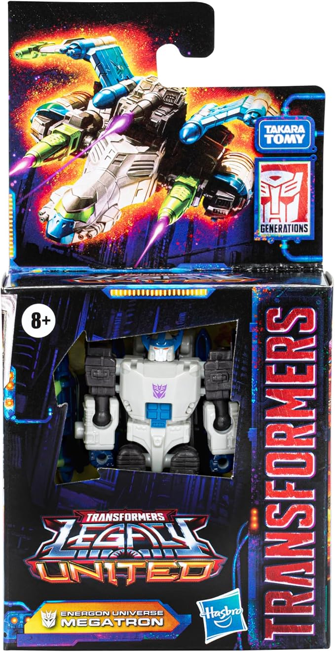 Transformers Legacy United Core Class Energon Universe Megatron, 3.5-inch Converting Action Figure, 8+ - Figurio