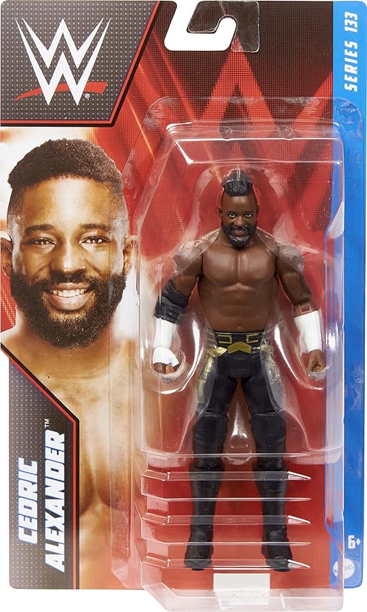 Mattel WWE Basic Action Figure, Cedric Alexander, Posable 6-inch Collectible for Ages 6 Years Old & Up - Figurio