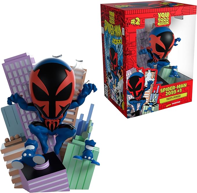 Youtooz Marvel Collection Spiderman 2099#1 5.1 inch Vinyl Figure, Collectible Miguel O'Hara Action Figure, Spiderman Figure, Spiderman Collectibles for Boys, Spiderman Action Figure - Figurio