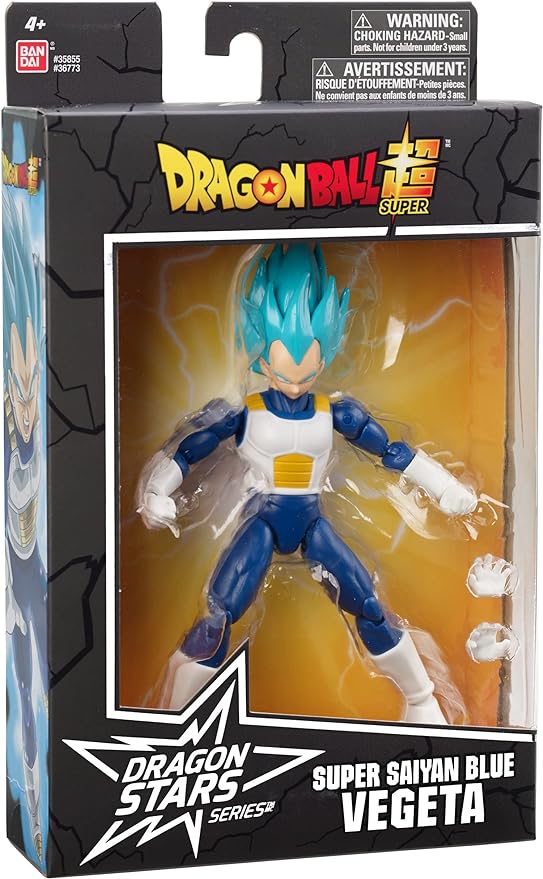 Dragon Ball Super - Dragon Stars - Super Saiyan Blue Vegeta Version 2, 6.5" Action Figure - Figurio