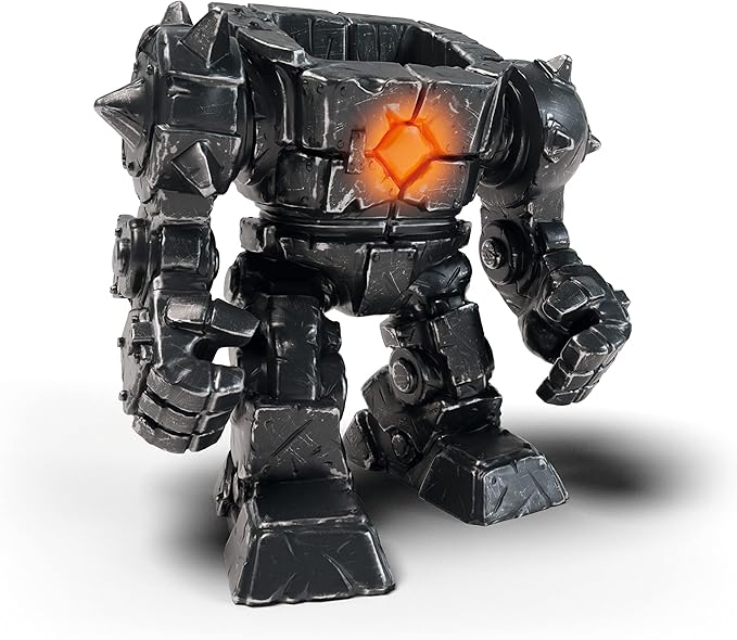 Schleich Eldrador 3-Piece Monster Robot Toy for Boys and Girls Ages 7+, Eldrador Mini Creatures Shadow Lava World Robot,Multi,42597, Small - Figurio