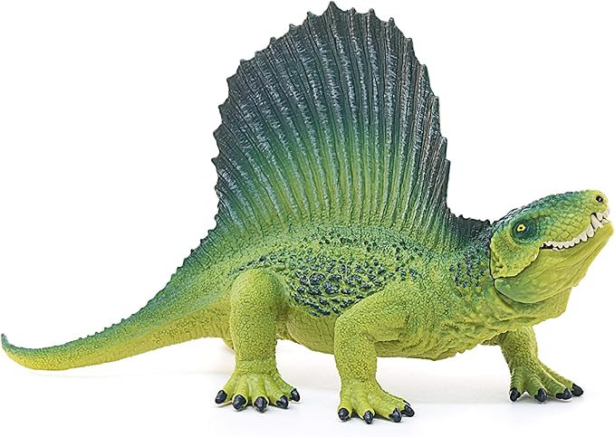 Schleich Dinosaurs, Realistic Dinosaur Figurines for Boys and Girls, Dimetrodon Toy Figurine, Green, Ages 4+ - Figurio