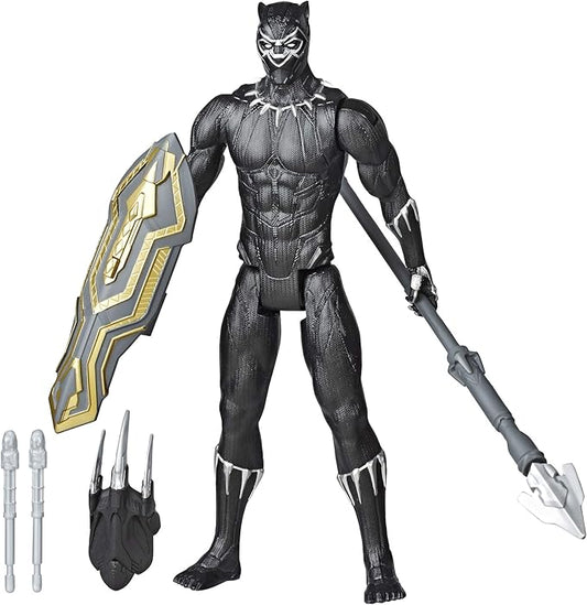 Avengers Titan Hero Series Blast Gear Deluxe Black Panther Action Figure, 12-Inch Toy, Inspired by Marvel Comics, for Kids Ages 4 and Up - Figurio