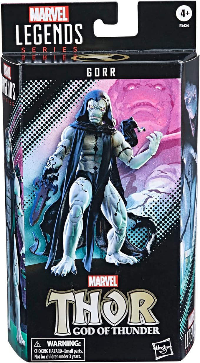 Marvel Legends Series Thor Comics Gorr Action Figure 6-Inch Collectible Toy, 2 Accessories (Amazon Exclusive) - Figurio