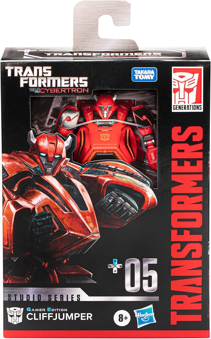 Transformers Toys Studio Series Deluxe War for Cybertron 05 Gamer Edition Cliffjumper Toy, 4.5-inch, Action Figure for Boys and Girls Ages 8 and Up - Figurio