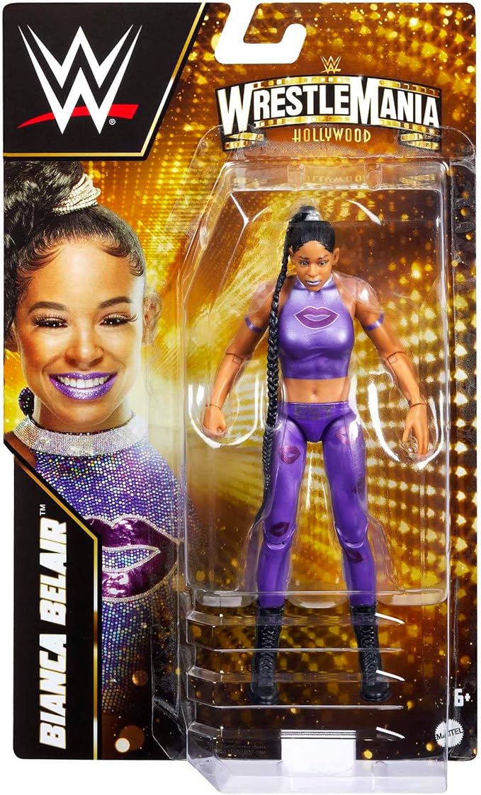 Mattel WWE WrestleMania Bianca Belair Action Figure, Collectible with 10 Points Articulation & Life-like Detail, 6-inch - Figurio