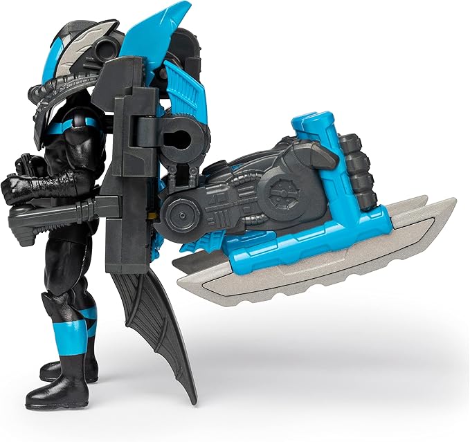 DC Comics Batman, 4-Inch Nightwing Mega Gear Deluxe Action Figure with Transforming Armor - Figurio