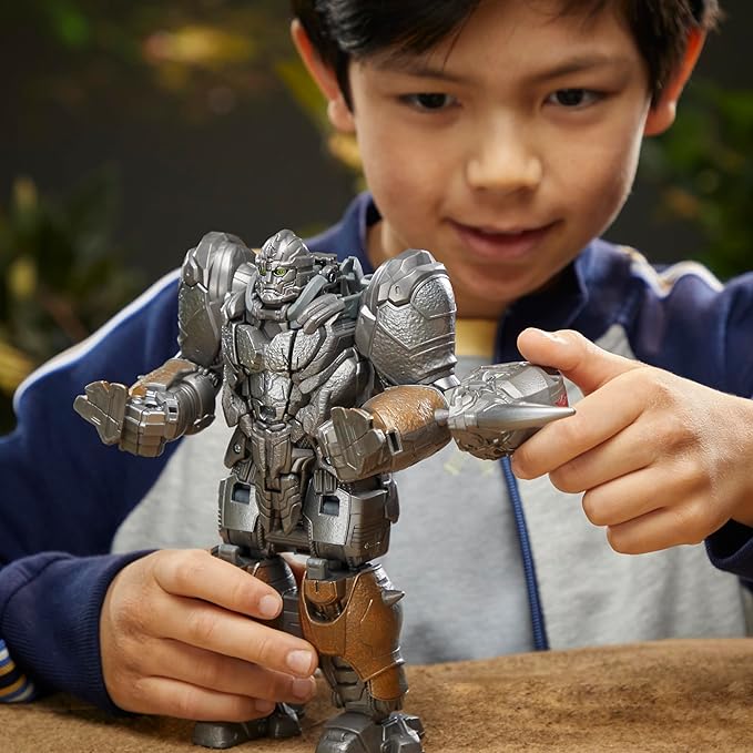 Transformers Toys Rise of The Beasts Movie, Smash Changer Rhinox Converting Action Figure for Ages 6 and up, 9-inch - Figurio