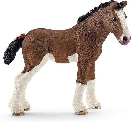 Schleich Farm World, Animal Figurine, Farm Toys for Boys and Girls 3-8 Years Old, Clydesdale Foal, Multicolor, 3.1 inch - Figurio