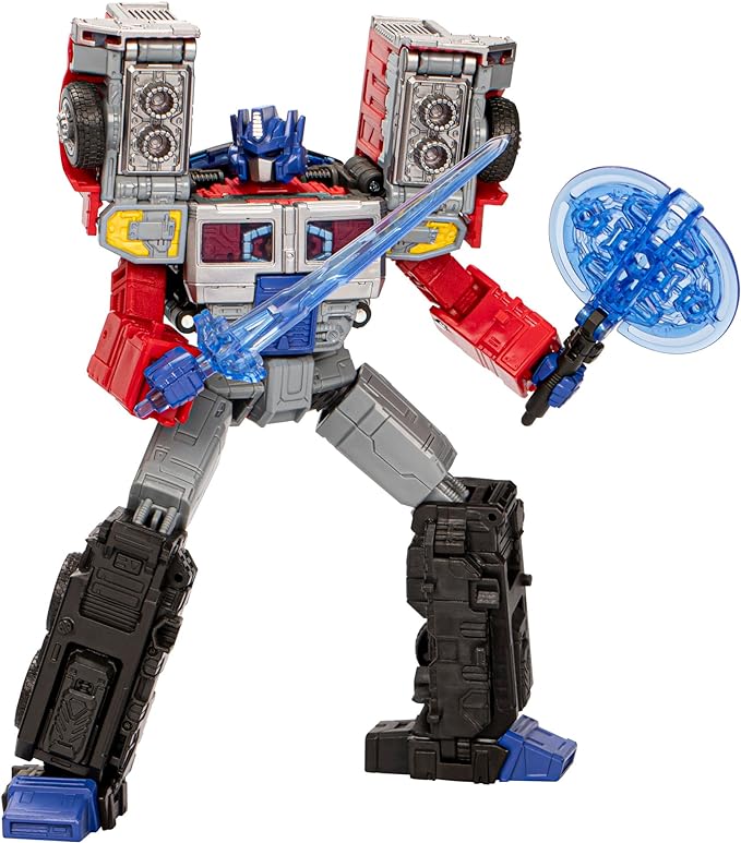 Transformers Legacy United Leader Class G2 Universe Laser Optimus Prime, 7.5-inch Converting Action Figure, 8+ - Figurio