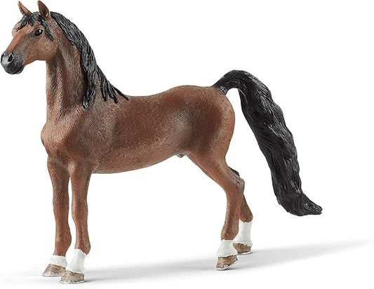 Schleich Horse Club, Horse Toys for Girls and Boys, American Saddlebred Gelding Horse Toy Figurine, Ages 5+ - Figurio