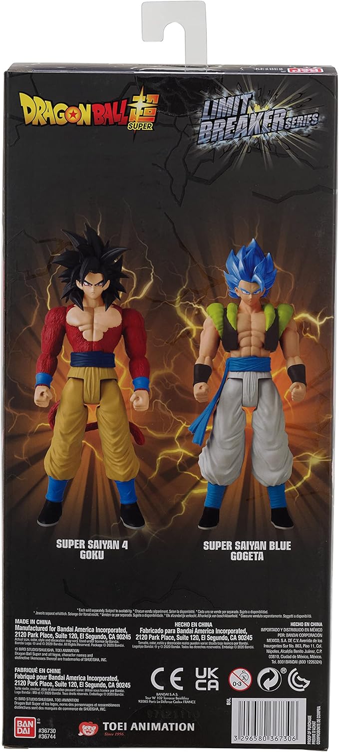 Bandai America - Dragon Ball Super Limit Breaker Super Saiyan 4 Goku 12 Figure - Figurio