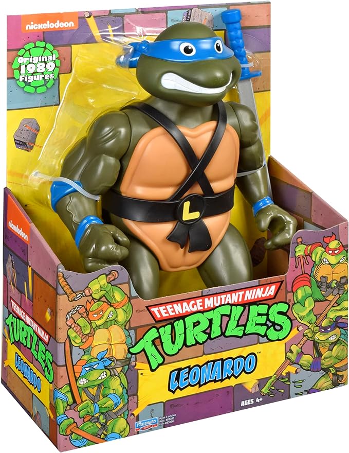 Teenage Mutant Ninja Turtles: 12” Original Classic Leonardo Giant Figure by Playmates Toys - Figurio