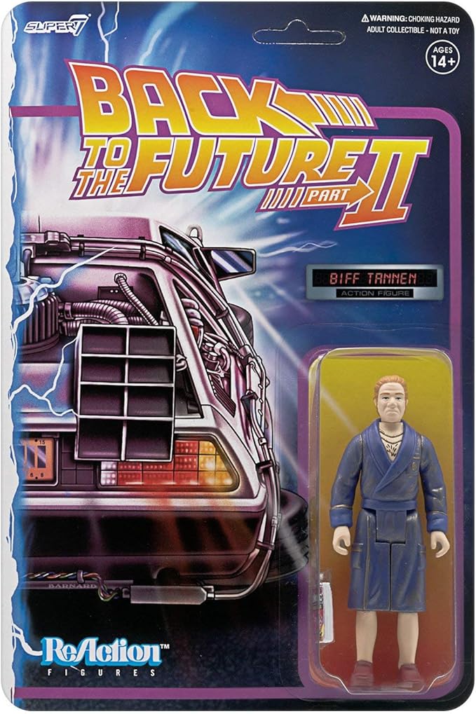 Super7 Back to The Future 2 Biff Tannen Bathrobe Reaction Figure 3.75" - Figurio