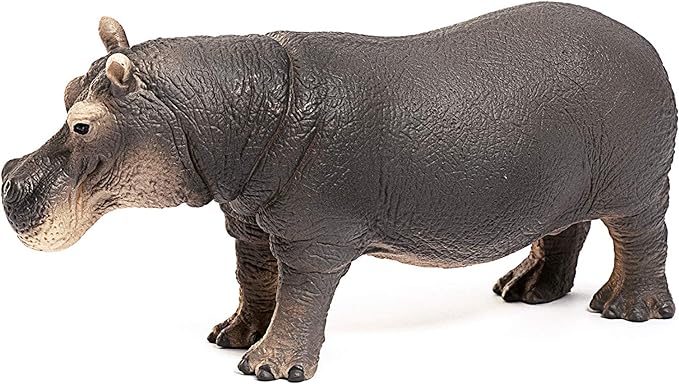 Schleich Wild Life Realistic Detailed Hippopotamus Figurine - Wild Hippo Figurine Toy for Play and Education, Highly Durable and Detailed, for Boys and Girls, Gift for Kids Ages 3+ - Figurio