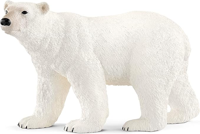 Schleich Wild Life, Animal Figurine, Animal Toys for Boys and Girls 3-8 Years Old, Polar Bear, Ages 3+ - Figurio