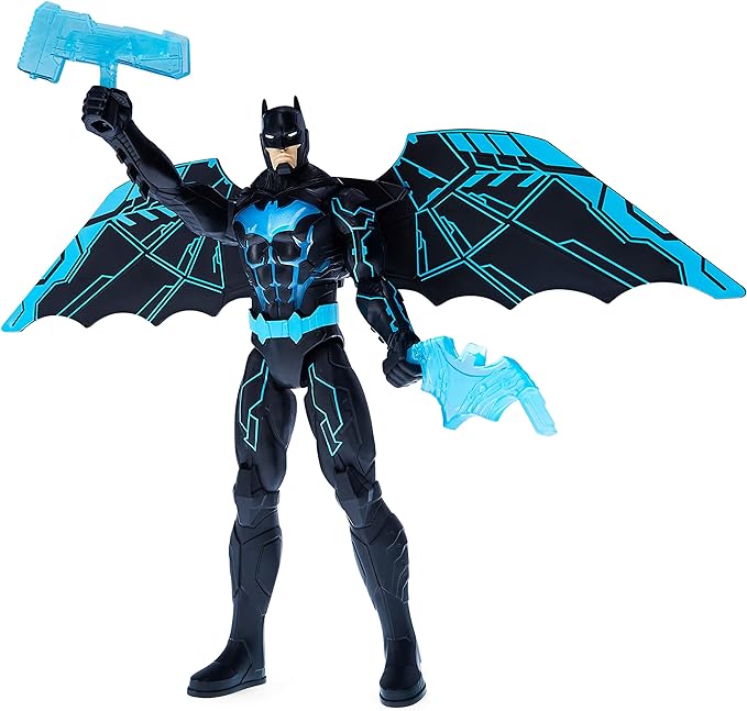 DC Comics Batman Bat-Tech 12-inch Deluxe Action Figure with Expanding Wings, Lights and Over 20 Sounds, Kids Toys for Boys - Figurio