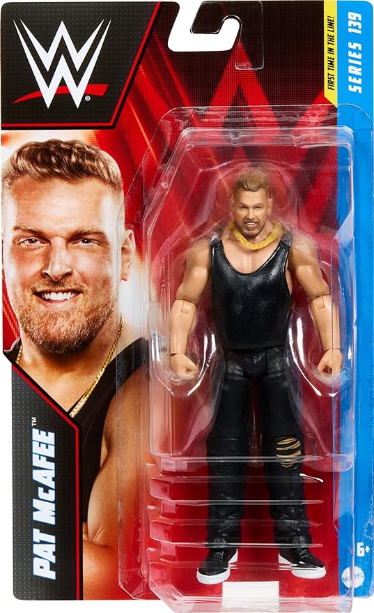 Mattel WWE Pat McAfee Basic Action Figure, 10 Points of Articulation & Life-like Detail, 6-inch Collectible - Figurio