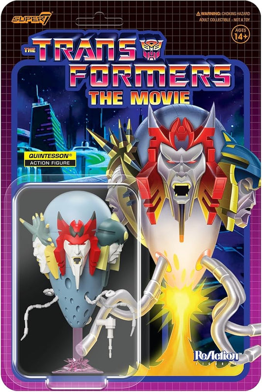 Super7 Transformers Quintesson - 4" Transformers Action Figure with Base Classic Cartoon Collectibles and Retro Toys - Figurio