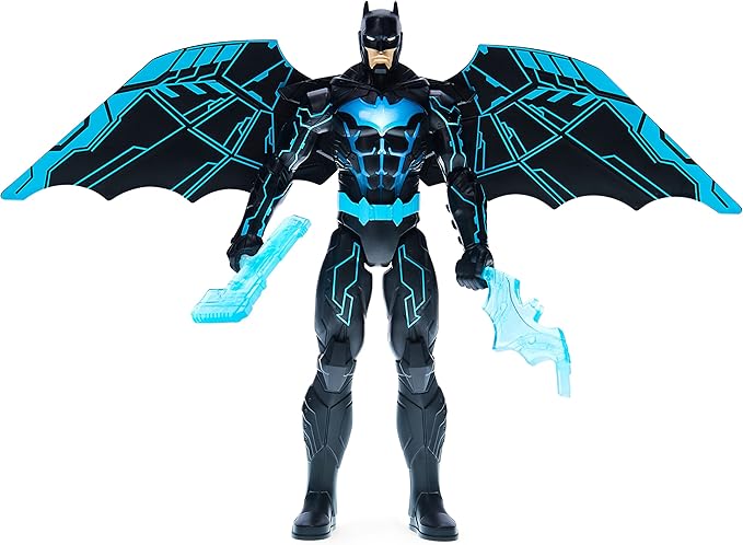 DC Comics Batman Bat-Tech 12-inch Deluxe Action Figure with Expanding Wings, Lights and Over 20 Sounds, Kids Toys for Boys - Figurio