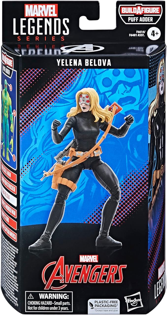 Marvel Legends Series: Yelena Belova Black Widow, Classic Comic Collectible 6-Inch Action Figure, 4+ Years - Figurio