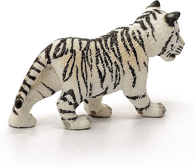 Schleich Wild Life, Animal Figurine, Animal Toys for Boys and Girls 3-8 Years Old, White Tiger Cub, Ages 3+ - Figurio