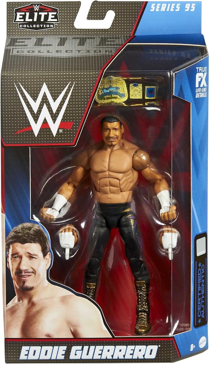 Mattel WWE Eddie Guerrero Elite Collection Action Figure, 6-inch Posable Collectible Gift for WWE Fans Ages 8 Years Old & Up - Figurio