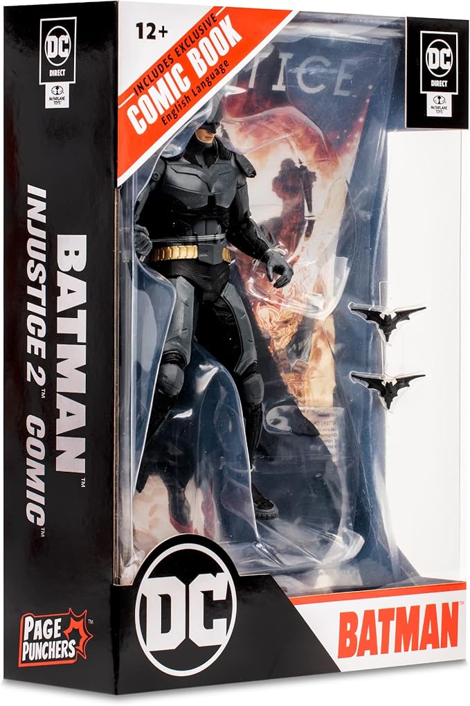 McFarlane Toys - DC Direct Gaming 7IN Figure with Comic - Injustice 2 WV1 - Batman (Pack of 2) - Figurio