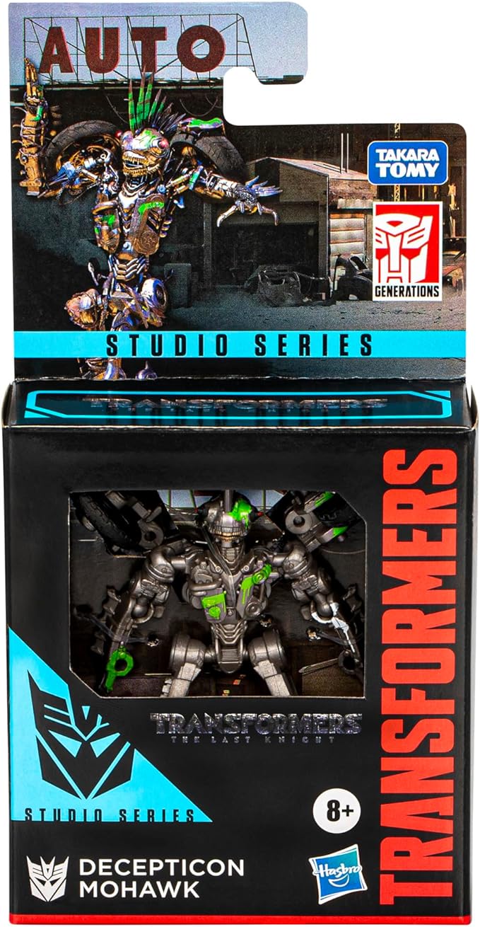 Transformers Toys Studio Series Core The Last Knight Decepticon Mohawk, 3.5-inch Converting Action Figure, 8+ - Figurio