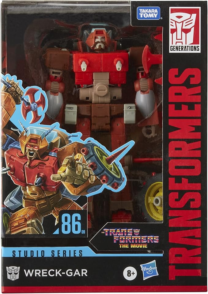 Transformers Toys Studio Series 86-09 Voyager Class The The Movie 1986 Wreck-Gar Action Figure - Ages 8 and Up, 6.5-inch - Figurio