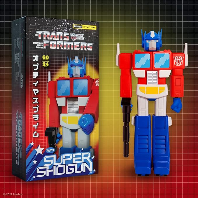 Super7 Transformers Optimus Prime - 24" Transformers Super Shogun Action Figure Classic Cartoon Collectibles and Retro Toys - Figurio