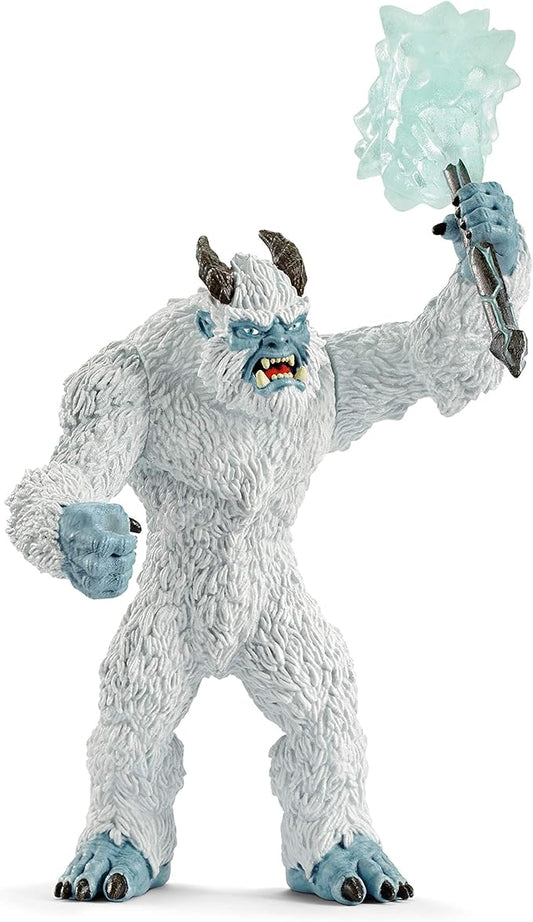 Schleich Eldrador Creatures Mythical Ice Creature with Frozen Hammer Figurine - Icy Monster Action Toy with Movable Arms and Ice Hammer Accessory, Durable Toy for Boys and Girls, Gift for Kids Ages 7+ - Figurio