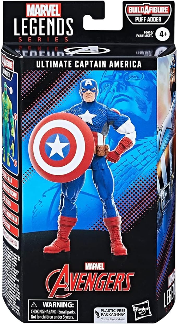 Marvel Legends Series: Ultimate Captain America Ultimates,Classic Comic Collectible 6 Inch Action Figure - Figurio