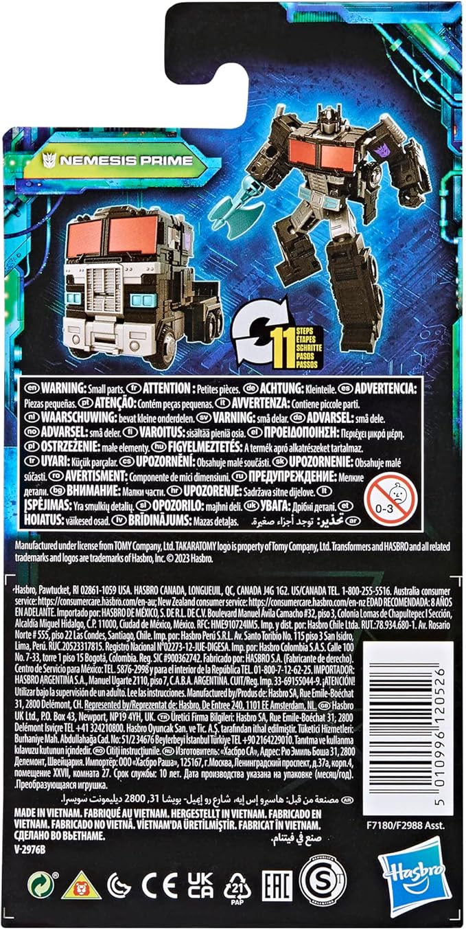 Transformers Toys Legacy Evolution Core Nemesis Prime Toy, 3.5-inch, Action Figure for Boys and Girls Ages 8 and Up - Figurio