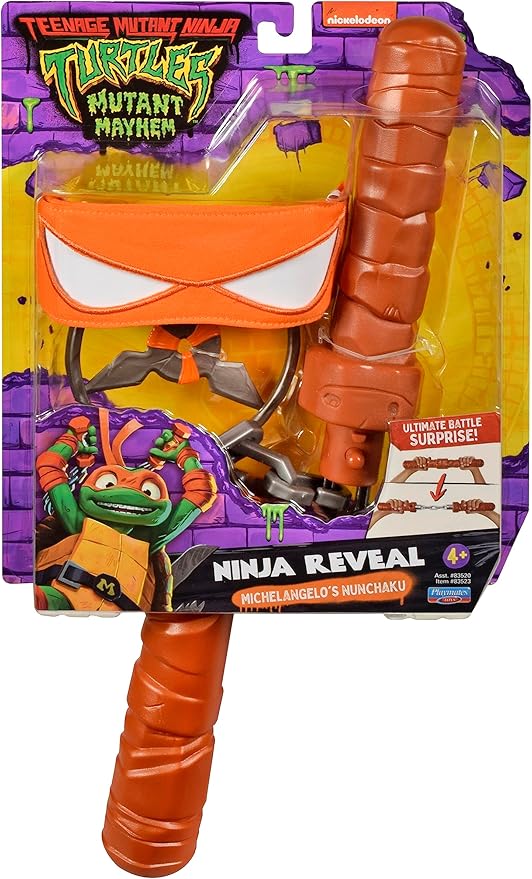 Teenage Mutant Ninja Turtles: Mutant Mayhem Michelangelo Nunchuks Basic Role Play Set by Playmates Toys - Figurio